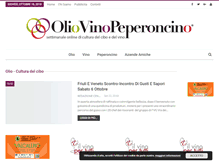 Tablet Screenshot of oliovinopeperoncino.it